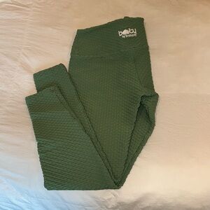 Booty By Brabants croco green full length one size fits most leggings